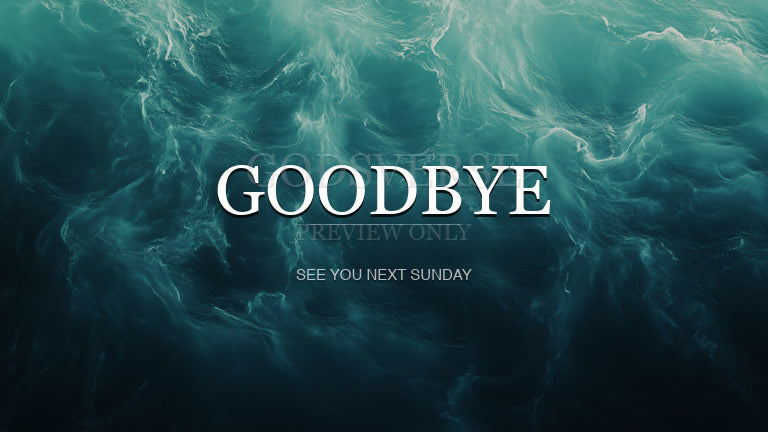 Goodbye worship background living water