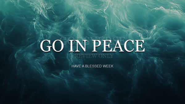 Go In Peace worship background living water