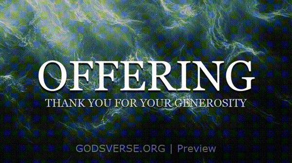 Offering motion background living water