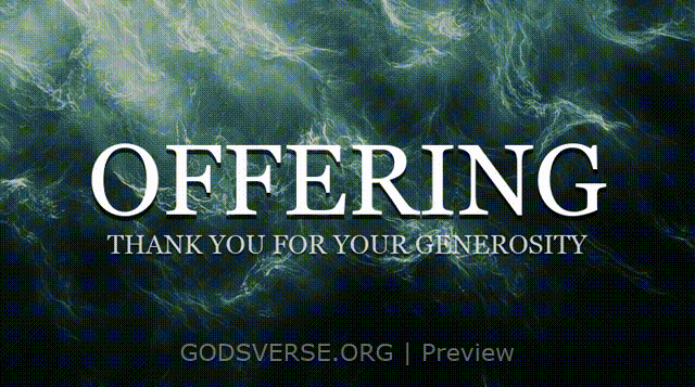 Offering motion background living water