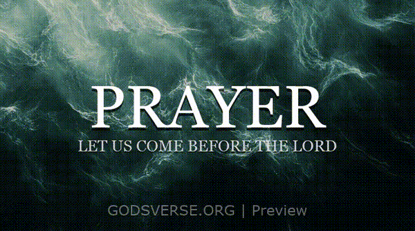 Prayer motion background living water
