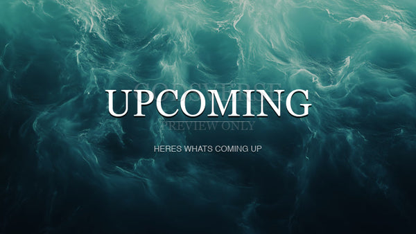 Upcoming worship background living water