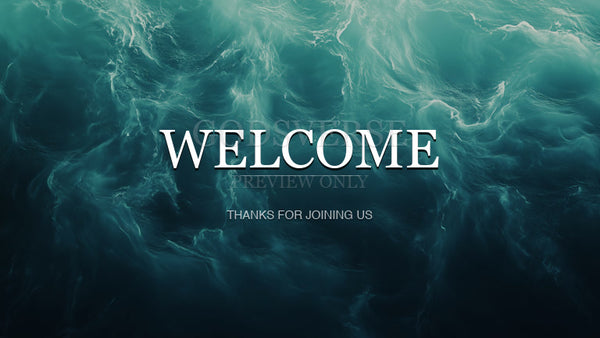 Welcome worship background living water