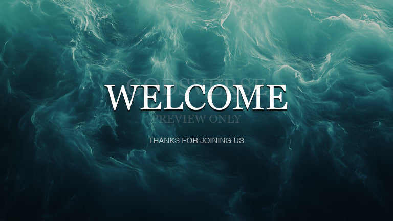Welcome worship background living water