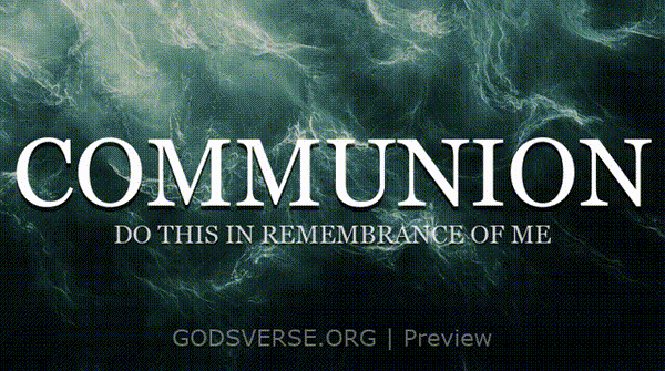 Communion motion background living water