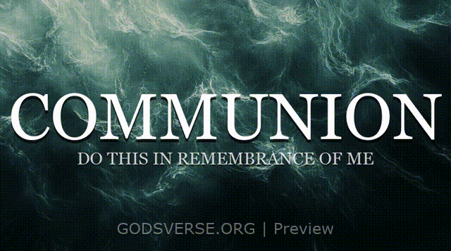 Communion motion background living water