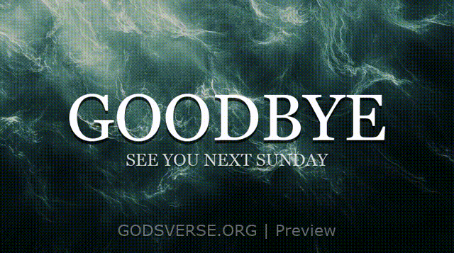 Goodbye motion background living water