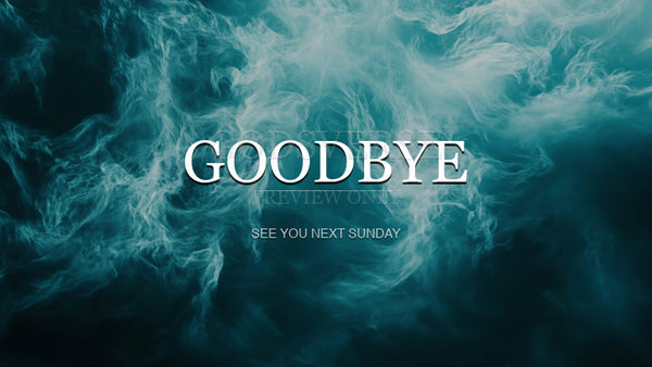 Goodbye worship background living water