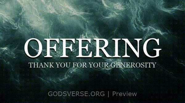 Offering motion background living water
