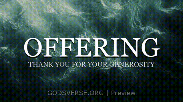 Offering motion background living water