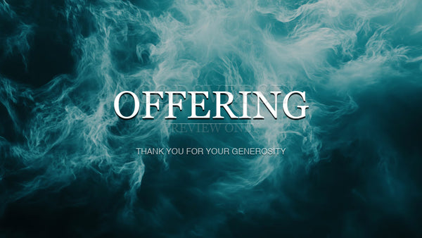 Offering worship background living water