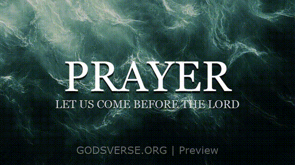 Prayer motion background living water