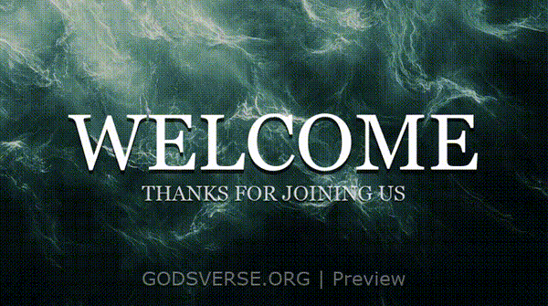 Welcome motion background living water