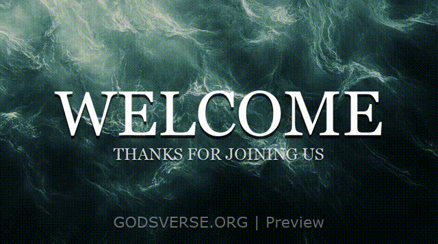 Welcome motion background living water
