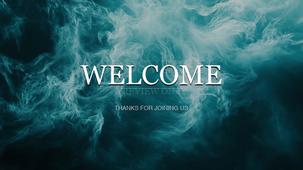 Welcome worship background living water