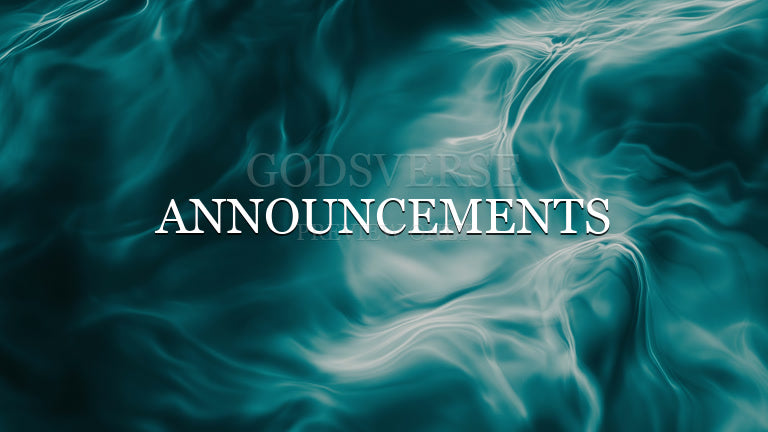 Announcements worship background living water