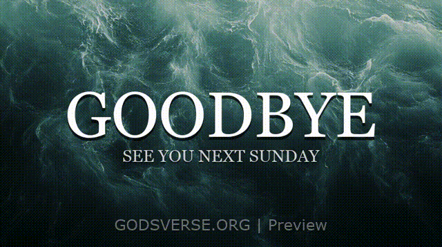Goodbye motion background living water