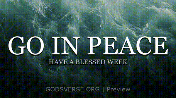 Go In Peace motion background living water