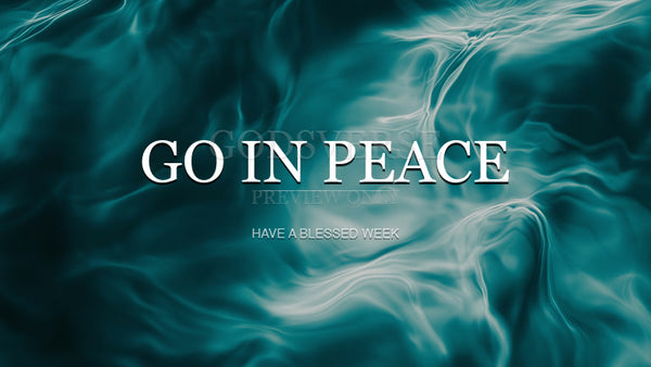 Go In Peace worship background living water