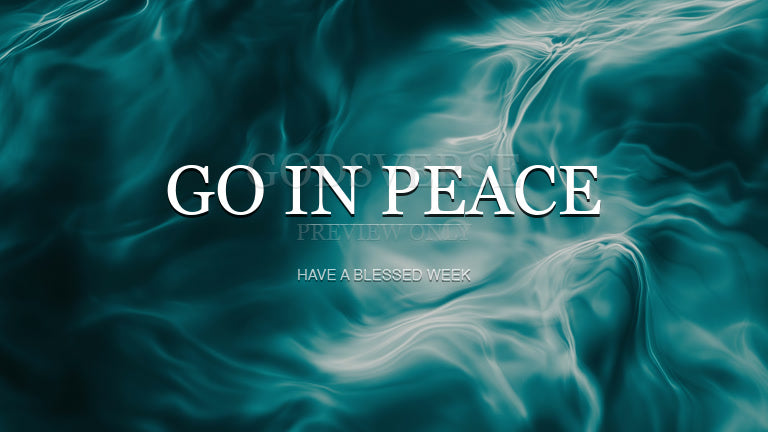 Go In Peace worship background living water