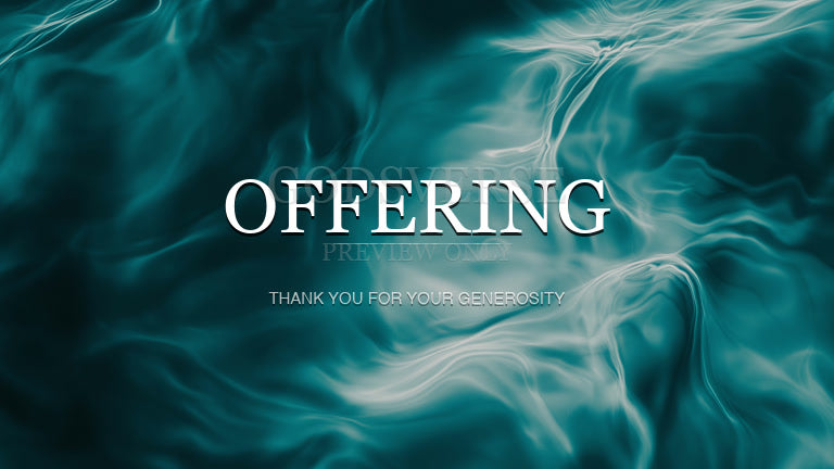 Offering worship background living water