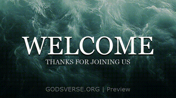 Welcome motion background living water
