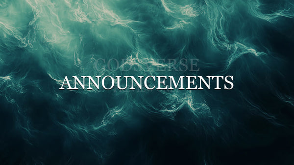 Announcements worship background living water