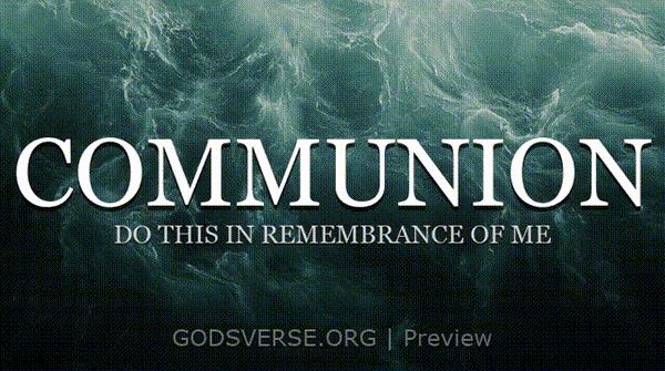 Communion motion background living water