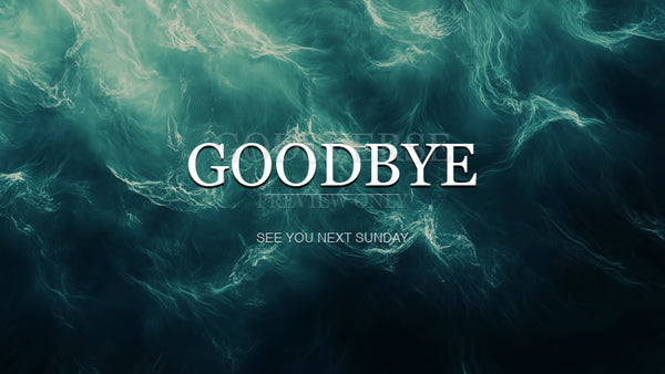 Goodbye worship background living water