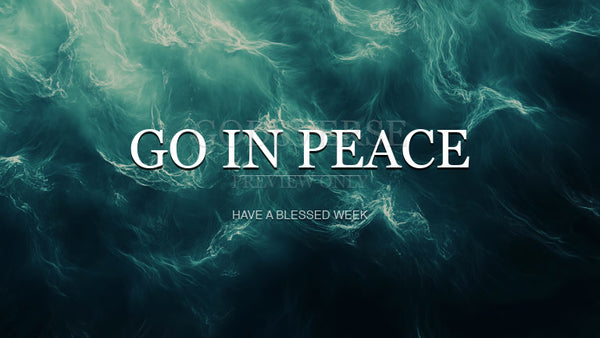 Go In Peace worship background living water