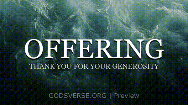 Offering motion background living water