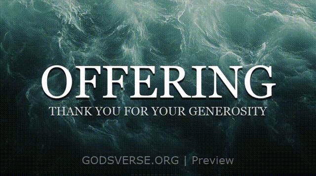 Offering motion background living water