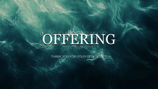 Offering worship background living water