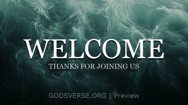 Welcome motion background living water