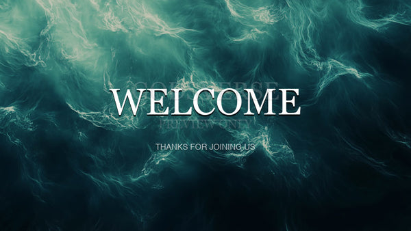 Welcome worship background living water