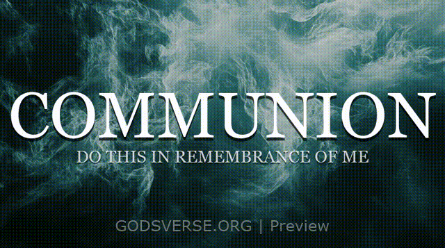 Communion motion background living water