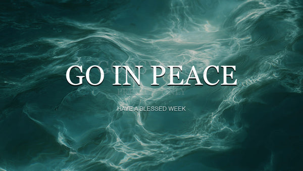 Go In Peace worship background living water