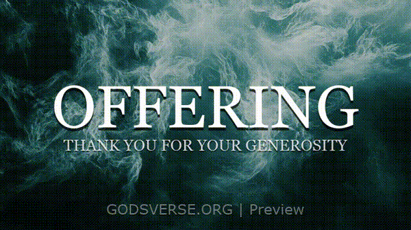 Offering motion background living water