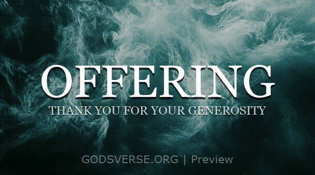 Offering motion background living water