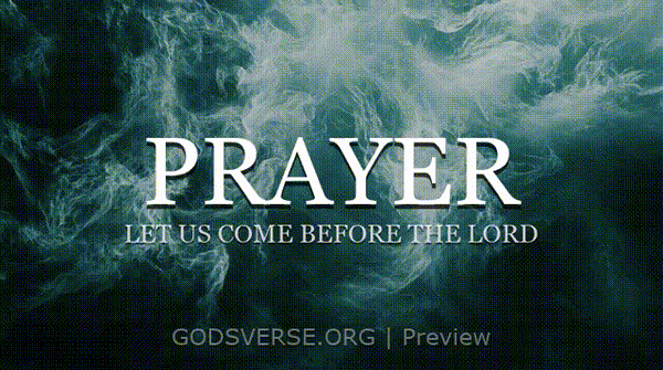 Prayer motion background living water