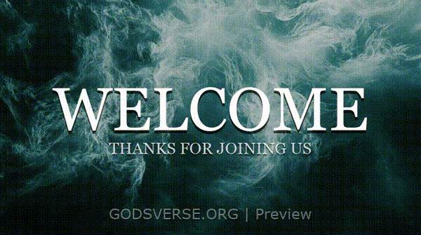 Welcome motion background living water