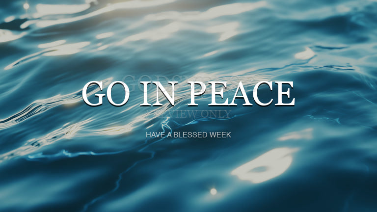 Go In Peace worship background living water