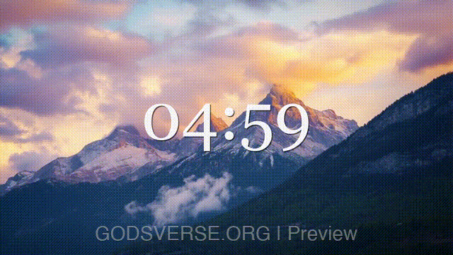 5-minute countdown timer Mountain Majesty