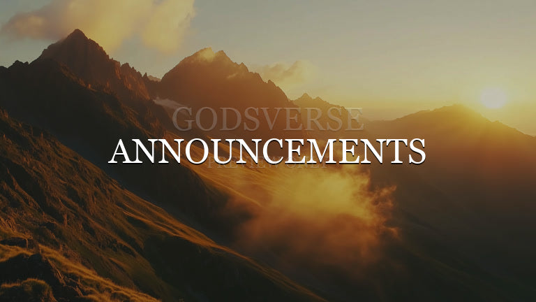 Announcements worship background mountain majesty