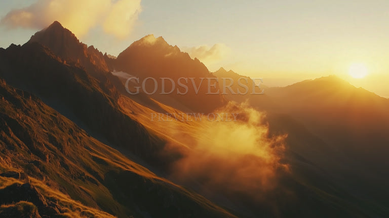 Blank worship background mountain majesty