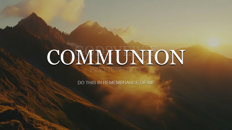 Communion worship background mountain majesty
