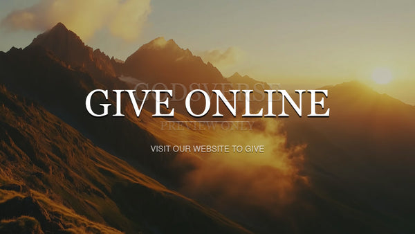 Give Online worship background mountain majesty