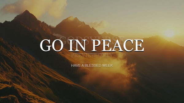 Go In Peace worship background mountain majesty