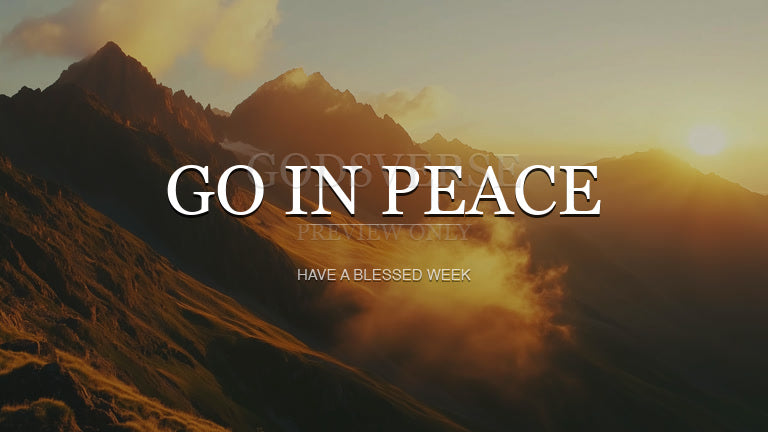 Go In Peace worship background mountain majesty