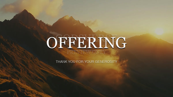 Offering worship background mountain majesty